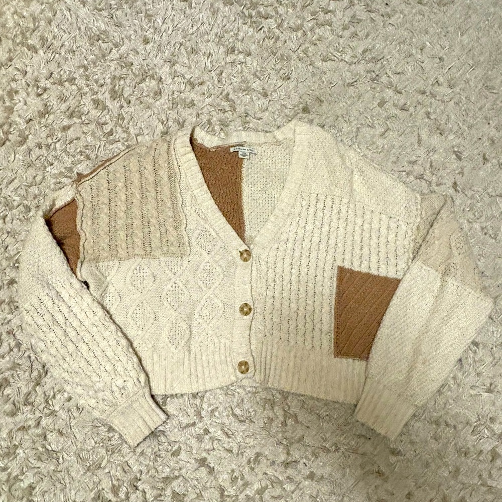 American Eagle button up sweater